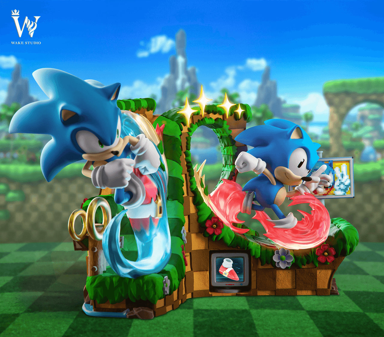 Sonic - Sonic | Resin Statue | by Wake Studio