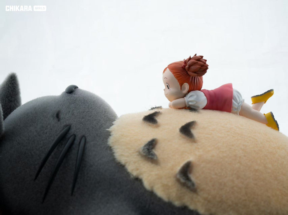 My Neighbor Totoro - Sleeping Totoro & Mei | 1:4 Resin Statue | by Chikara Studio