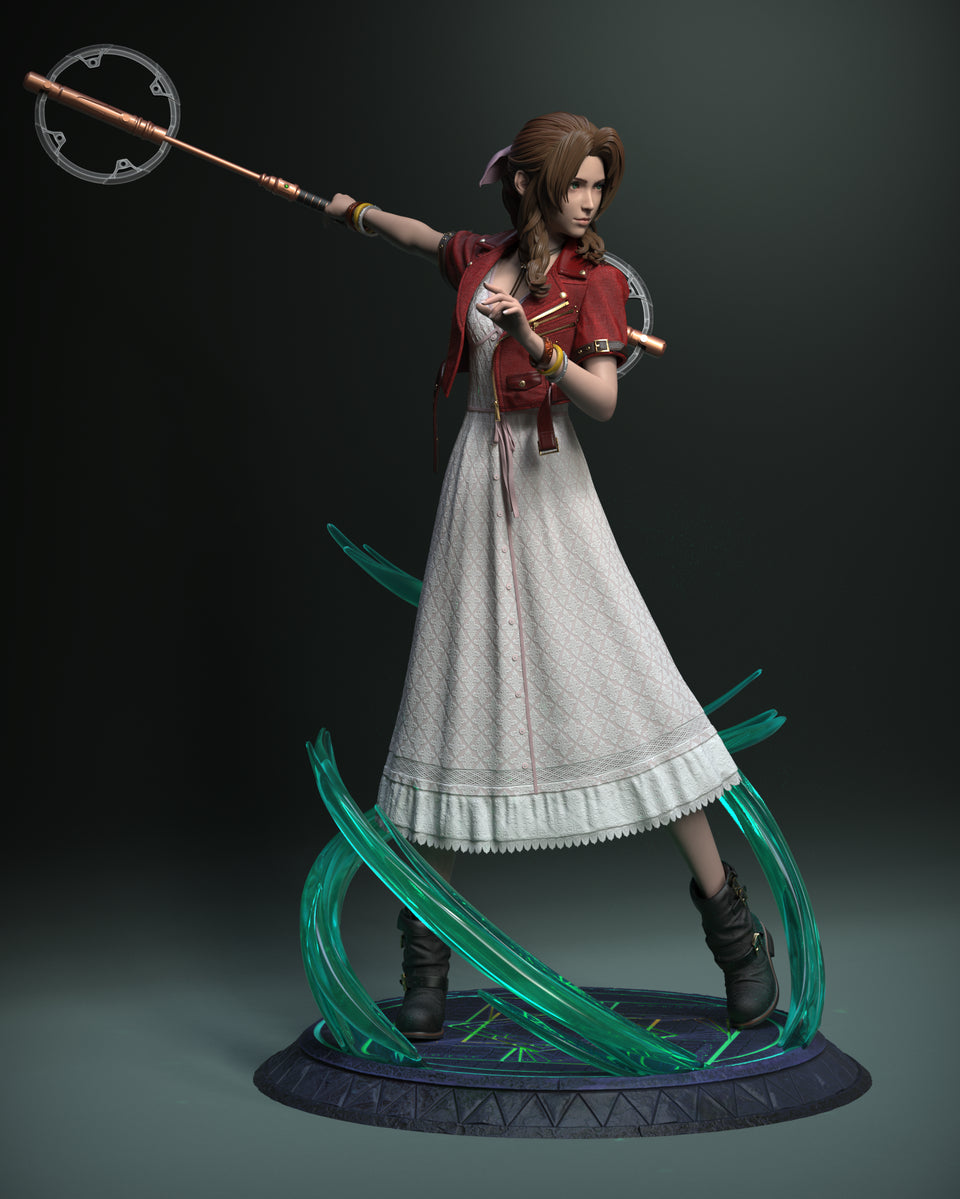 Final Fantasy - Aerith FF7 Remake | Resin Statue | by Solar Studio