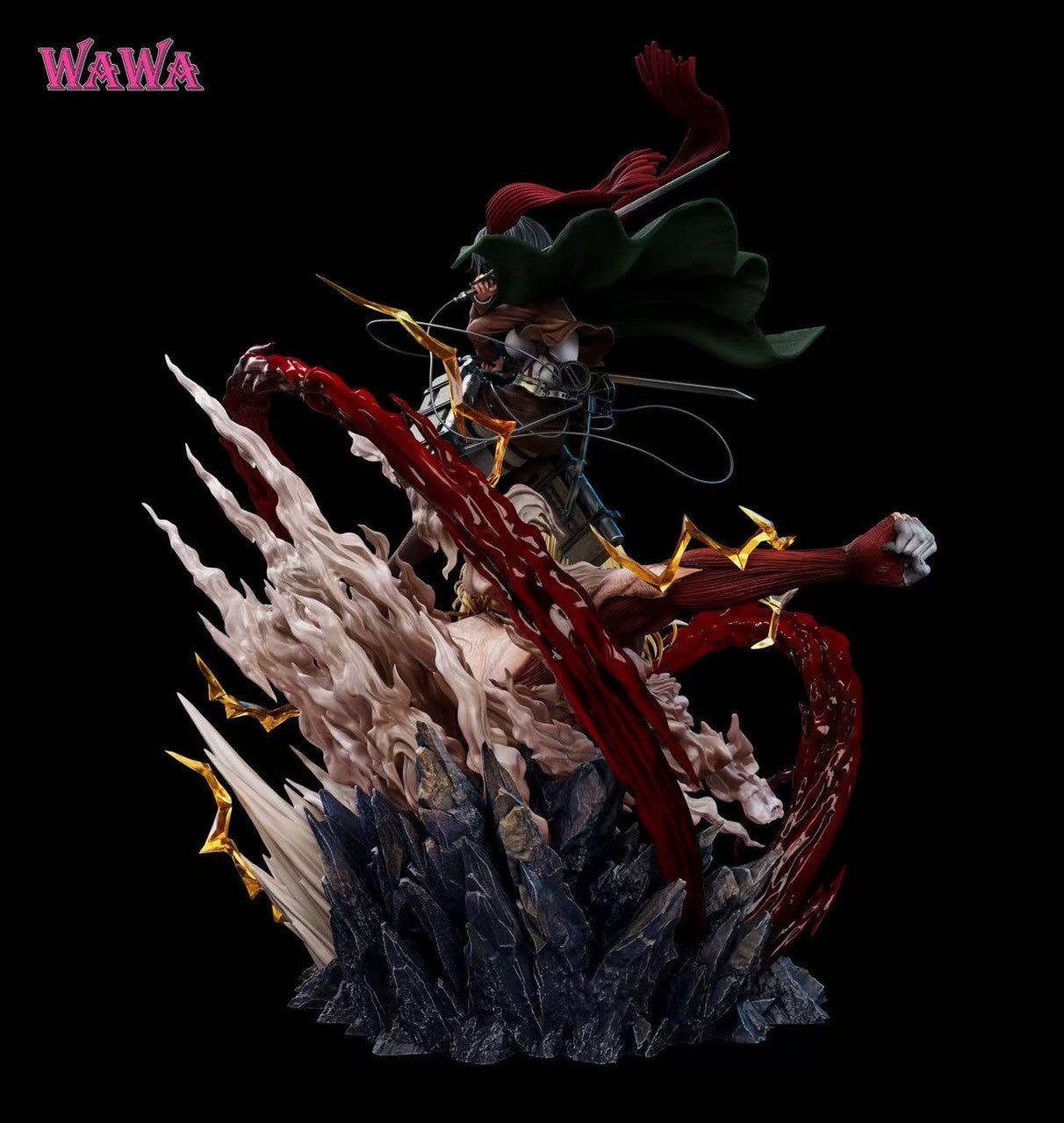 Attack on Titan - Mikasa Ackerman & Female Titan | 1:4 Resin Statue | by WAWA Studio