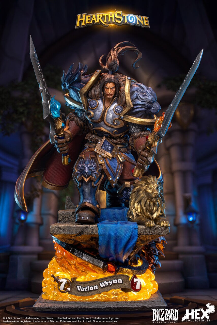Warcraft-Universums - Varian Wrynn | 1:10/1:6 Resin Statue | by HEX Collectibles × Blizzard Hearthstone®
