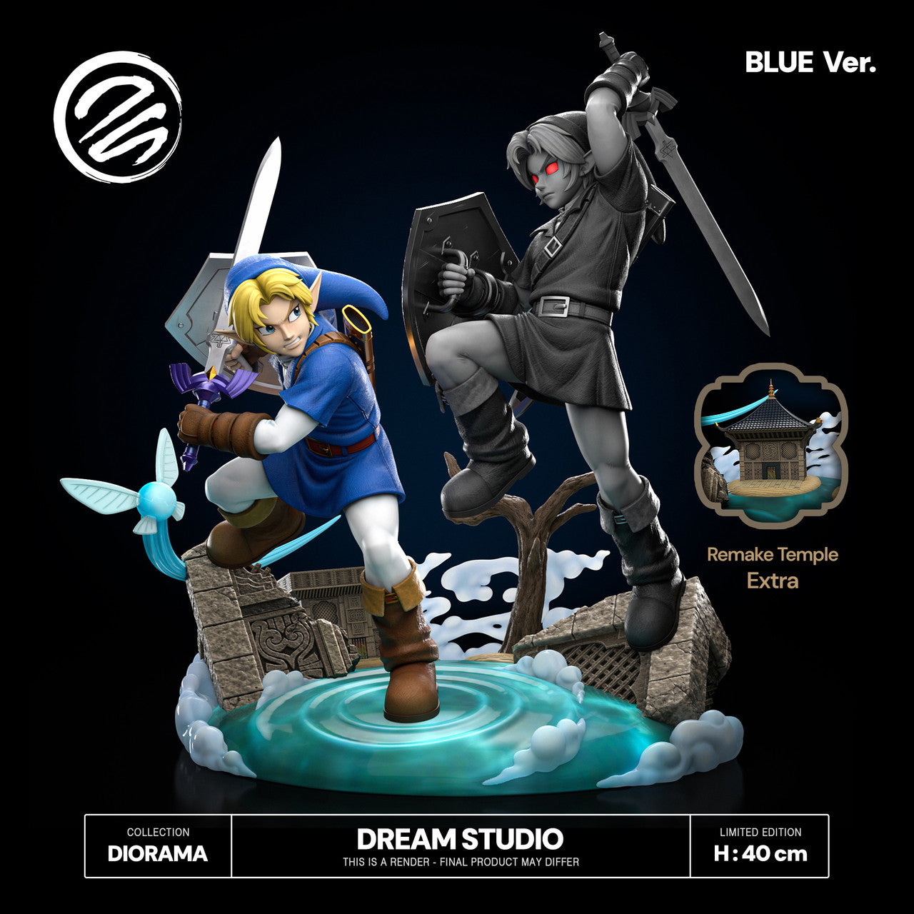 The Legend of Zelda - Link Vs Dark Link | 1:6/1:4 Resin Statue | by Dream Studio
