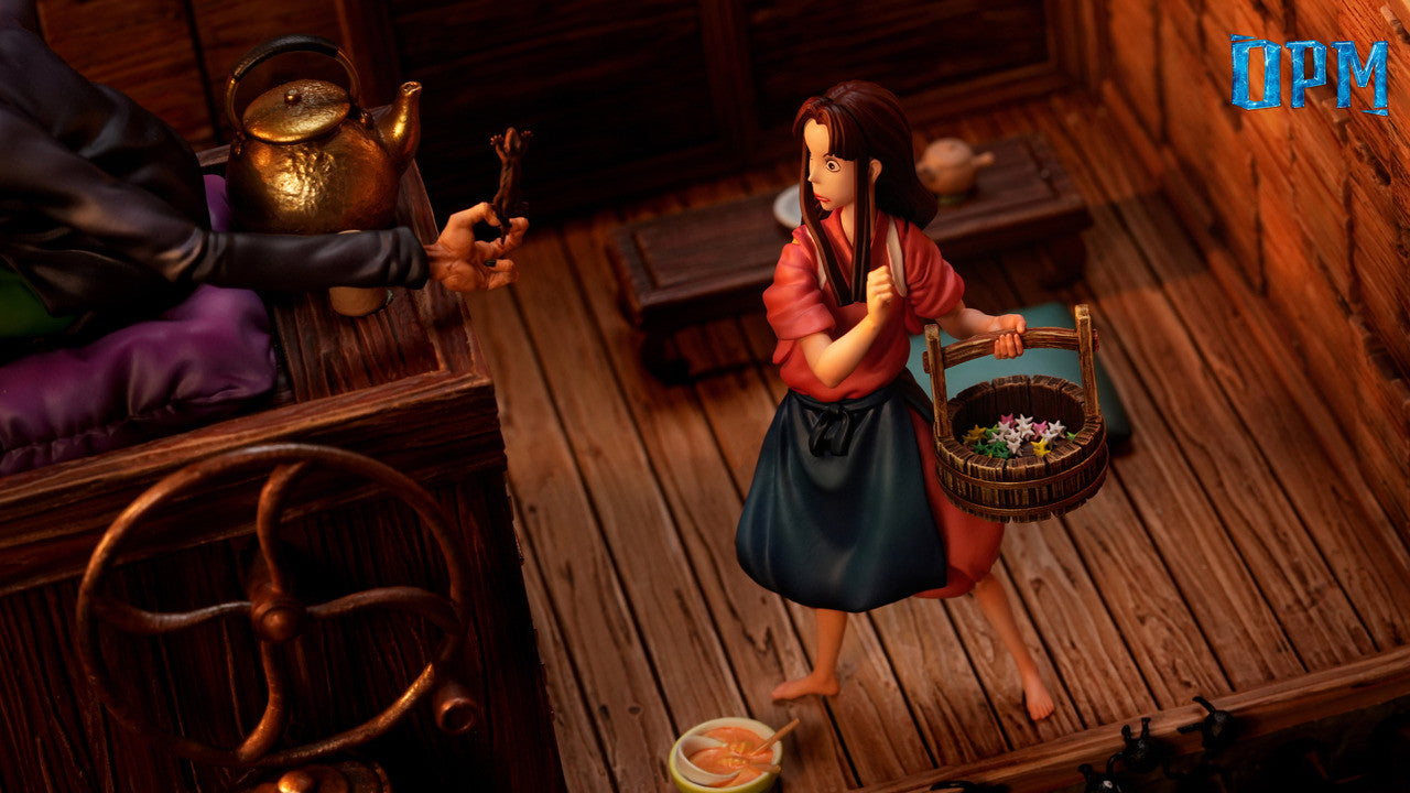 Spirited Away - Chihiro & Kamaji & Lin | Resin Statue | by OPM Studio