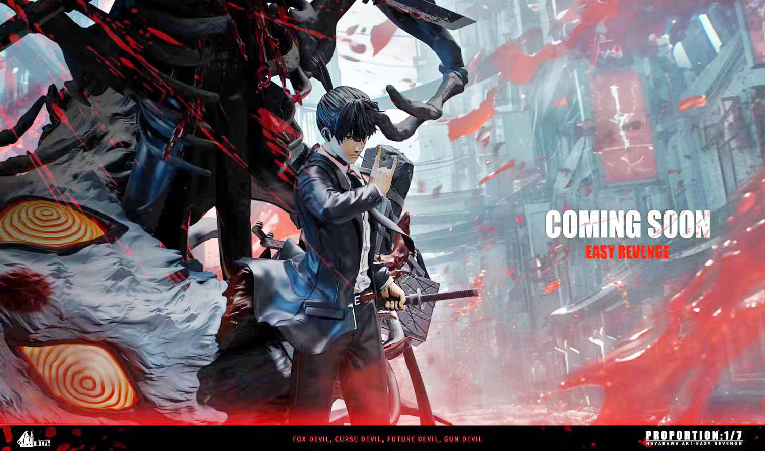 Chainsaw Man - Hayakawa Aki | 1:6 Resin Statue | von Dream Boat Studio