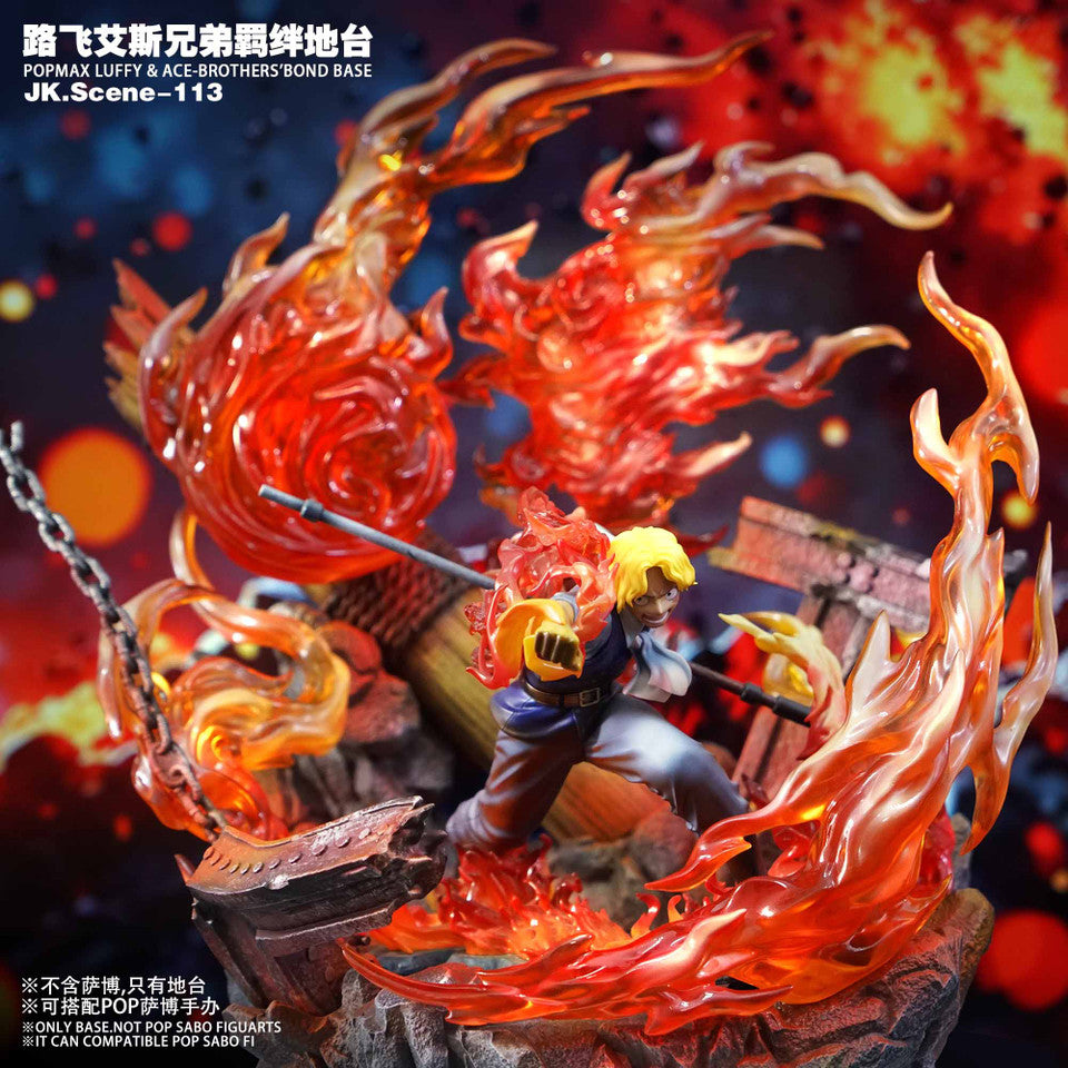 One Piece - Popmax Luffy & Ace-Brothers Bond Base | Resin Statue | by Jacksdo Studio