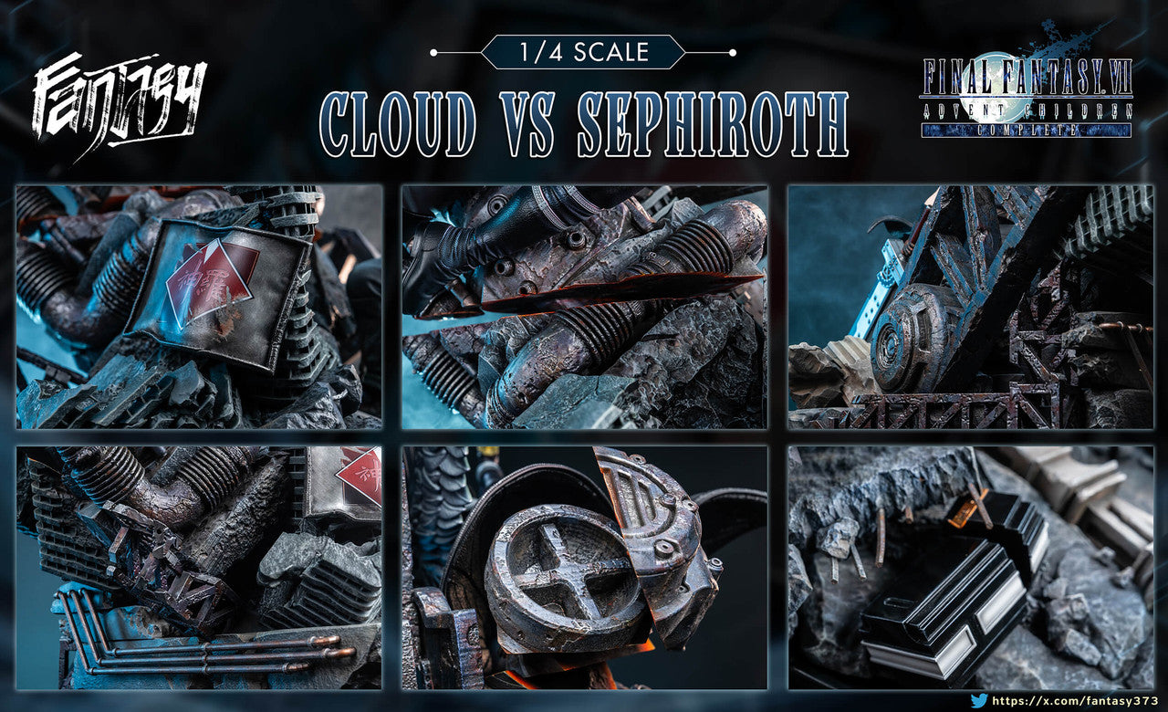 Final Fantasy - Cloud vs. Sephiroth | 1:4 Resin Statue | by Fantasy Studio