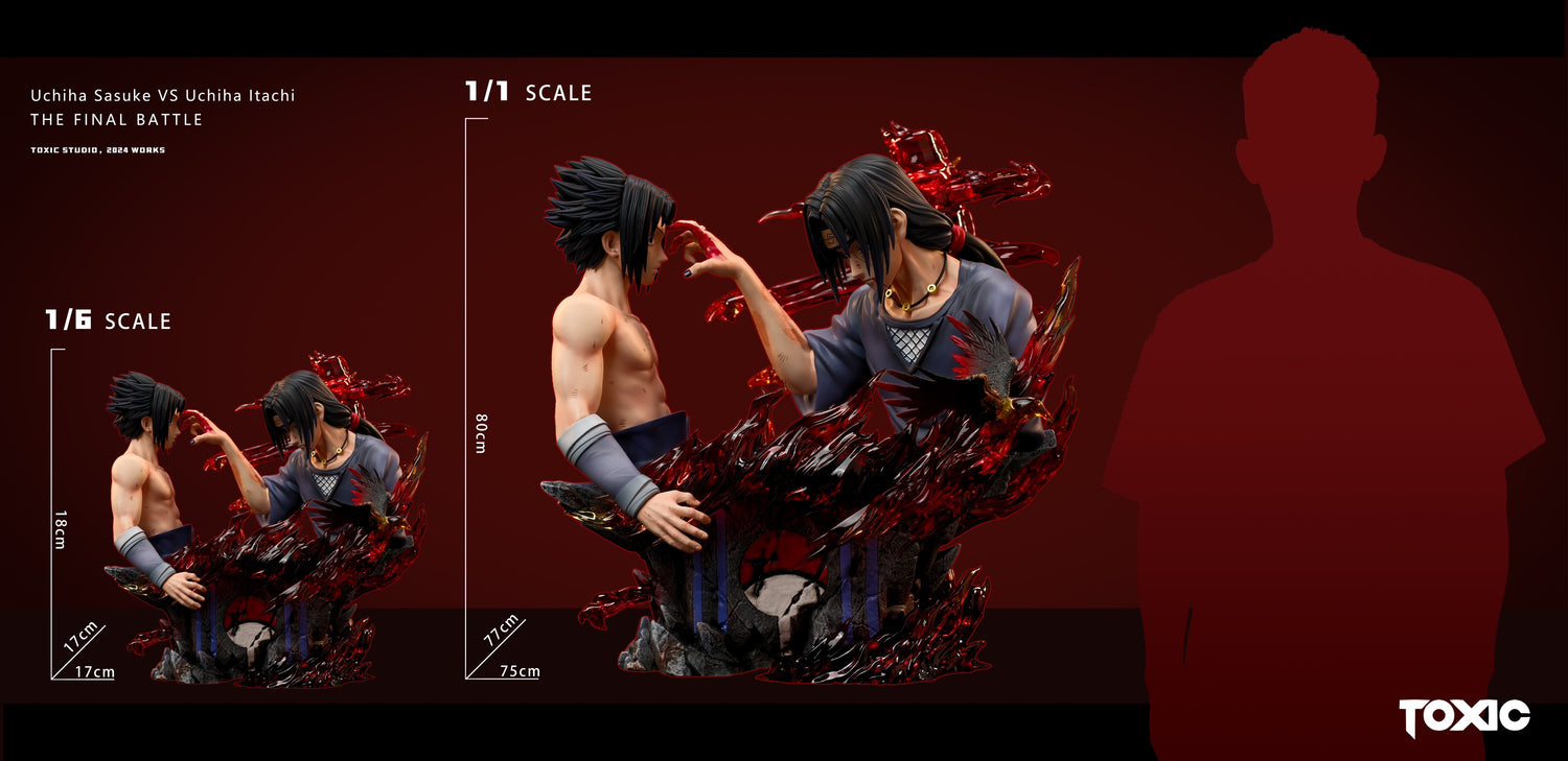 Naruto – Itachi & Sasuke Uchiha | 1:1 Resin Bust | von Toxic Studio
