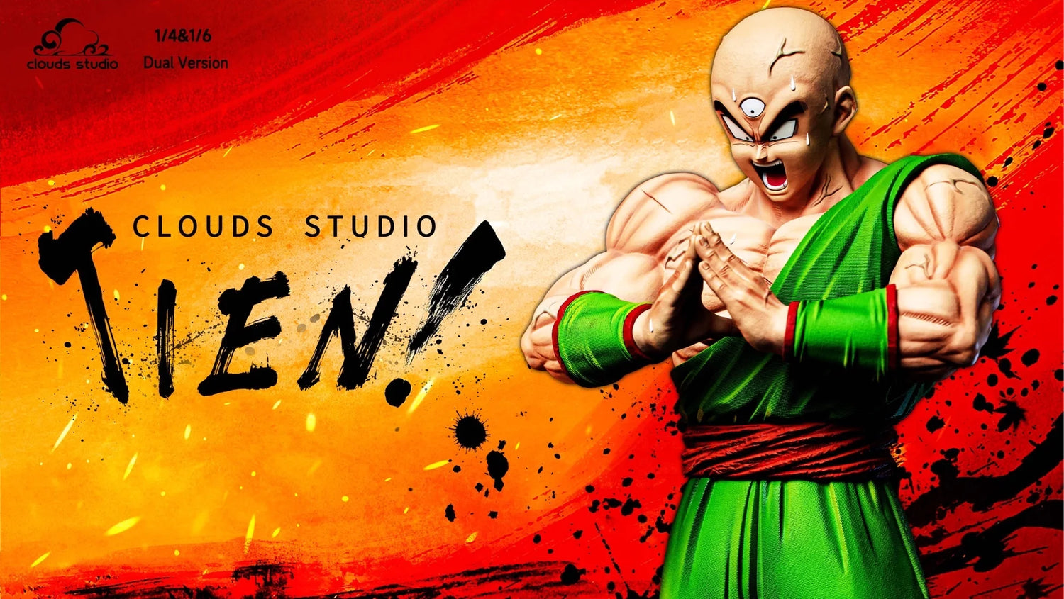 Dragon Ball - Tien Shinhan Deluxe | 1:4 Resin Statue | by Clouds Studio