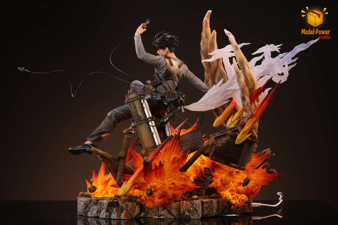 Attack on Titan - Levi Ackerman Urban Warfare | Resin Statue | by Model Power Studio