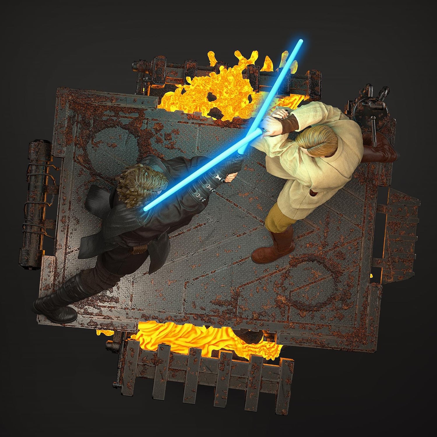 Star Wars - Anakin Skywalker vs Obi-Wan | 1:4 Resin Statue | von MFA Collectibles