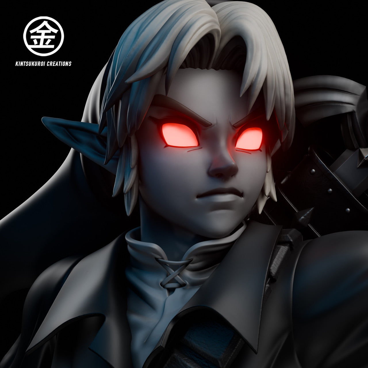Legend of Zelda - Link Bust | 1:1/1:2 Resin Statue | by Kintsukuroi Creations Studio
