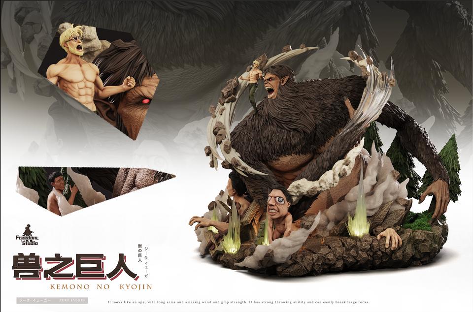Attack on Titan - Zeke Jaeger & Beast Titan | Resin Statue | by Freedom Studio