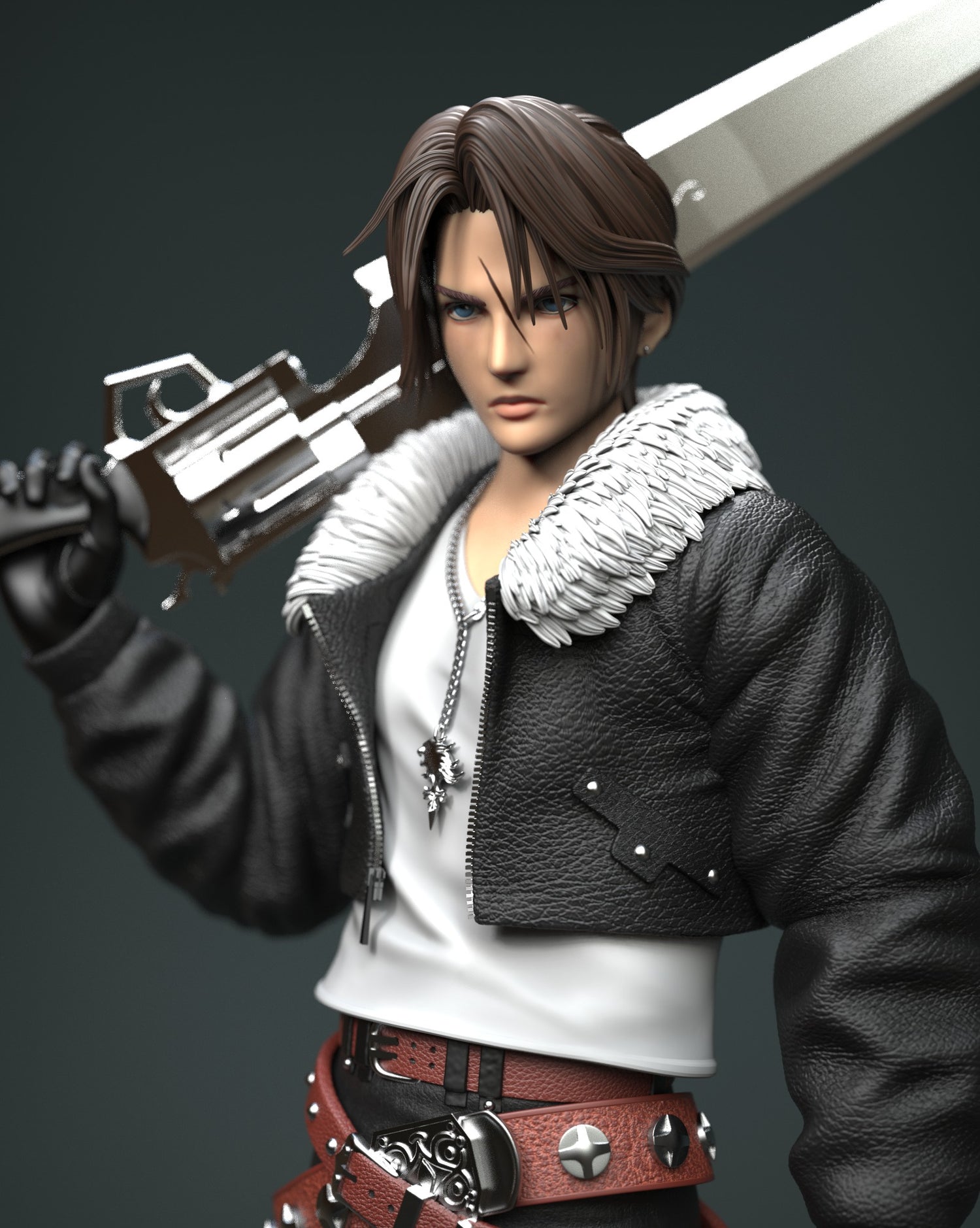 Final Fantasy - Squall | 1:4 Resin Statue | by Solar Studio