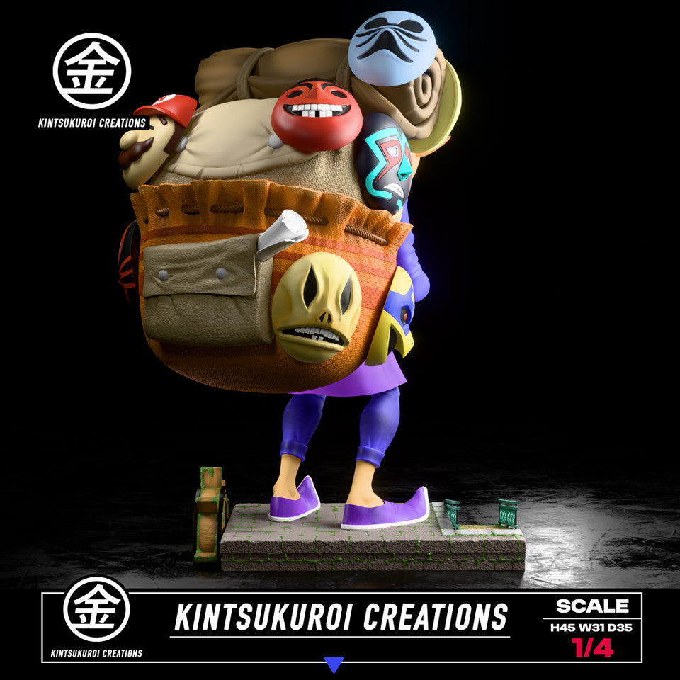 The Legend of Zelda - Happy & Angry Mask Salesman | 1:4 Resin Statue | by Kintsukuroi Creations Studio