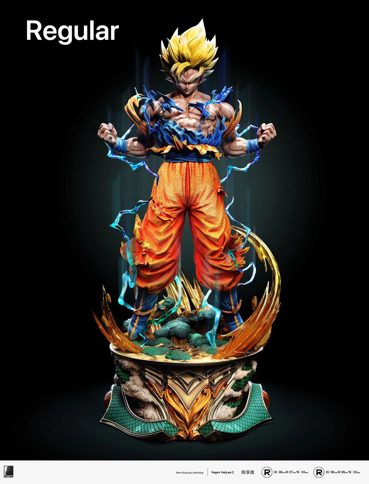 Dragon Ball - Goku Super Saiyan 2 | 1:4 Resin Statue | von Last Sleep Studio