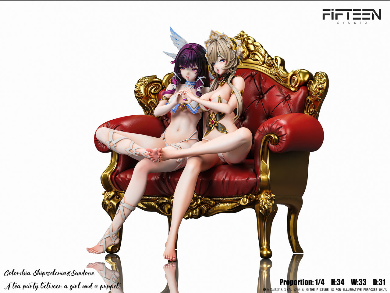 Genshin Impact - Sandrone & Columbina | 1:4 Resin Statue | by Fifteen Studio