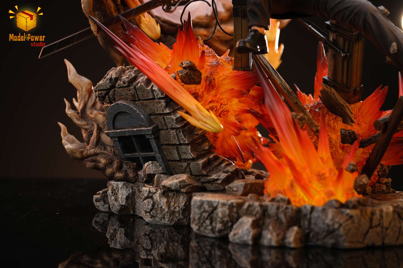 Attack on Titan - Levi Ackerman Urban Warfare | Resin Statue | by Model Power Studio