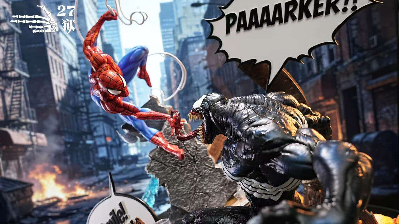Marvel - Spider Man vs Venom | 1:4 Resin Statue | by 27abyss Studio