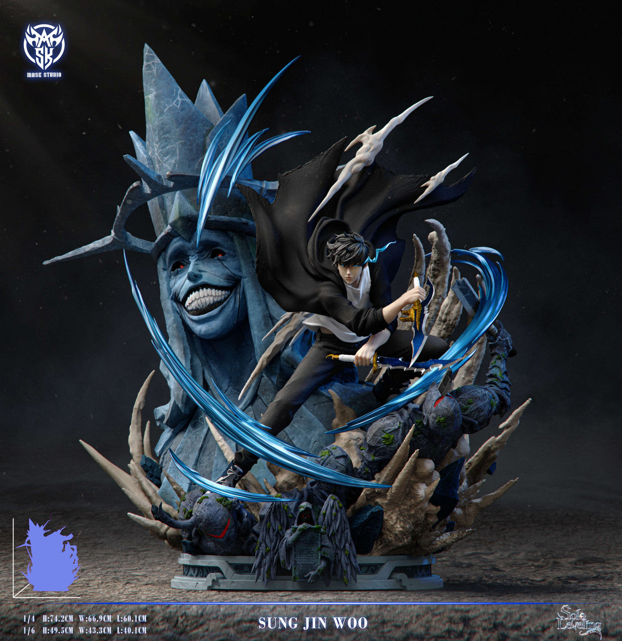 Solo Leveling - Sung Jin-woo vs Divine Statue Boss | 1:6/1:4 Resin