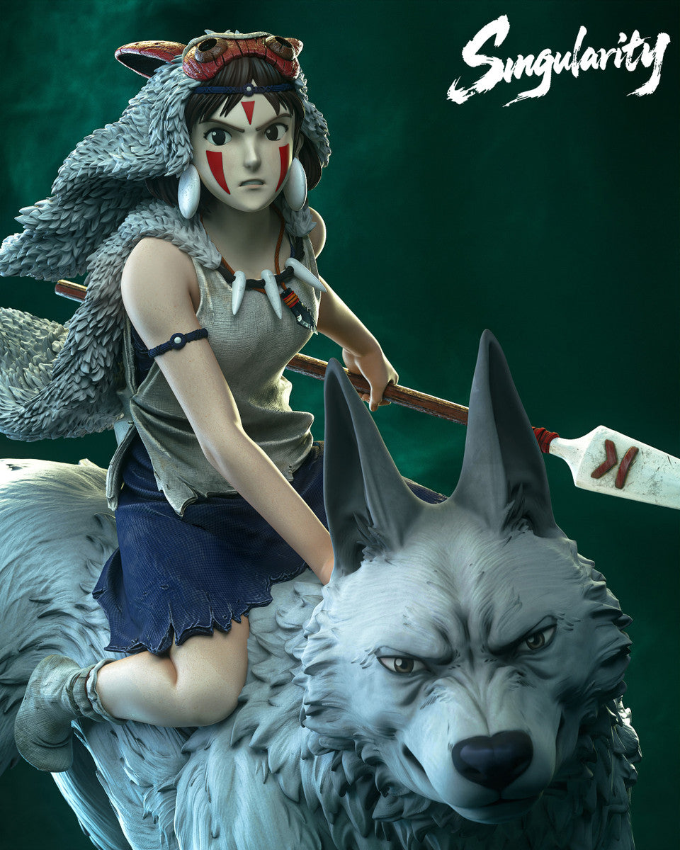 Princess Mononoke - Princess Mononoke San | 1:6 Resin Statue | by Singularity Studio