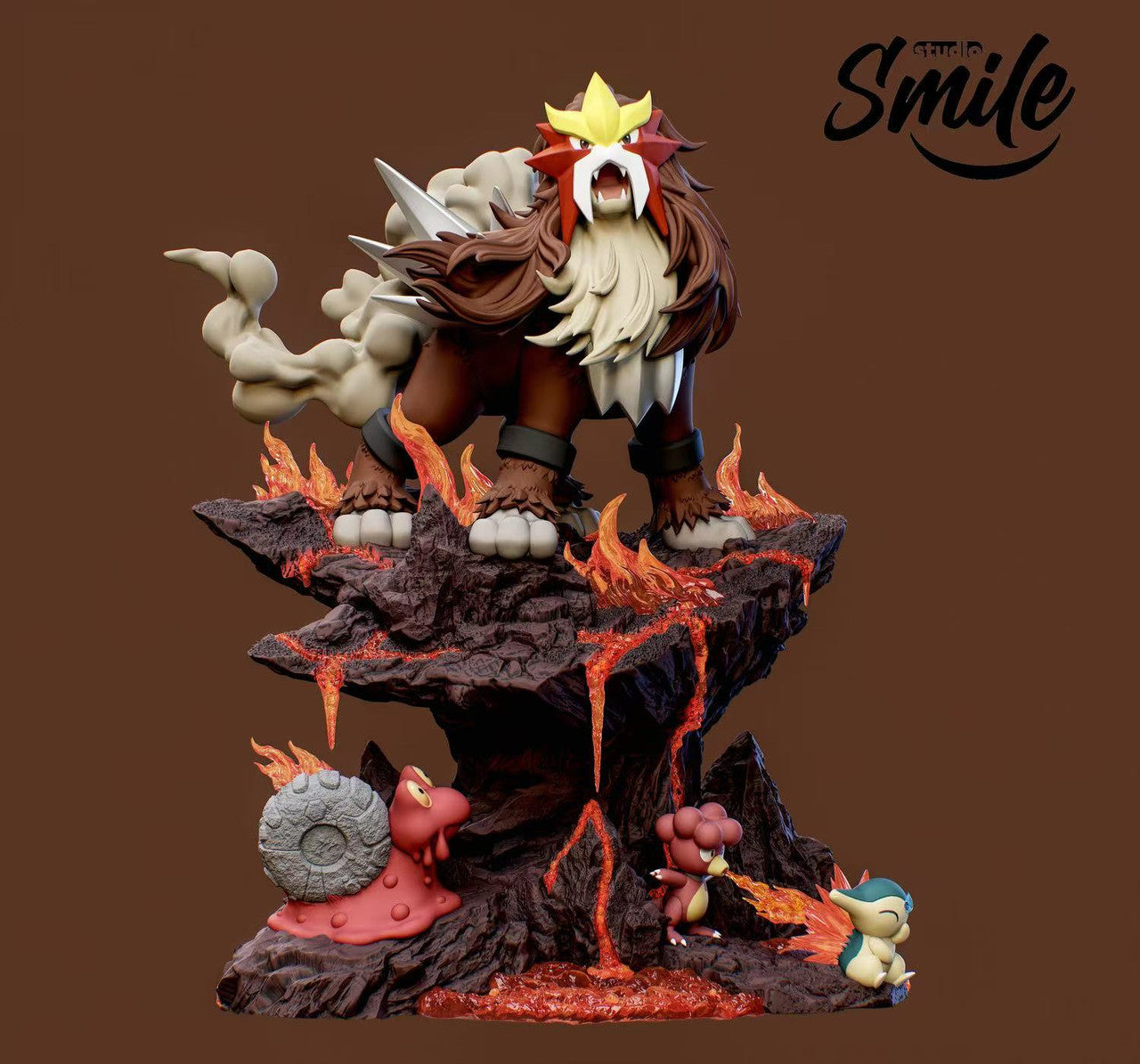 Pokemon - Entei | 1:20 Resin Statue | by Smile Studio