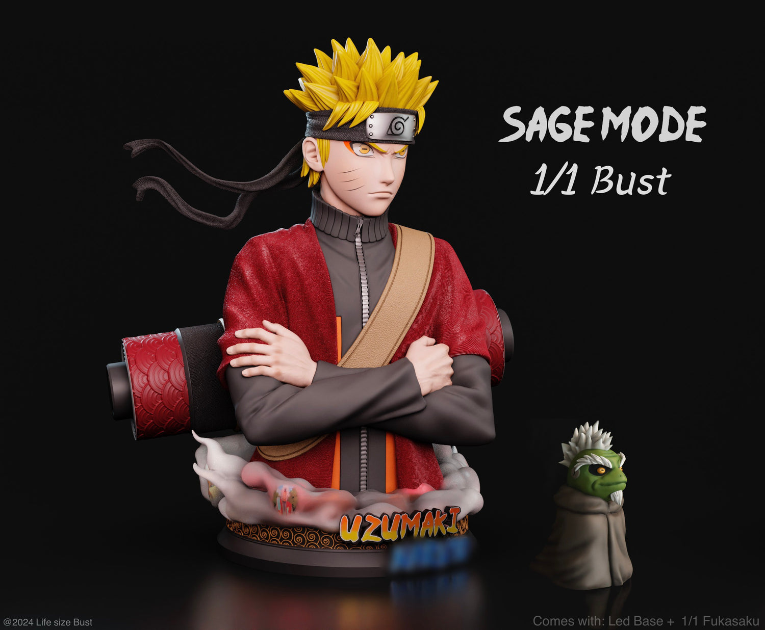Naruto - Naruto Uzumaki | 1:1 Lifesize Bust | von Real Creation Studio