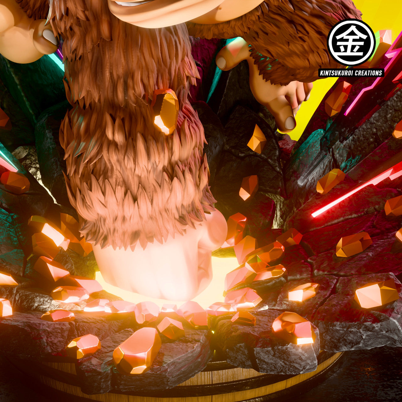 Donkey Kong - Banana Diorama | 1:4 Resin Statue | by Kintsukuroi Creations