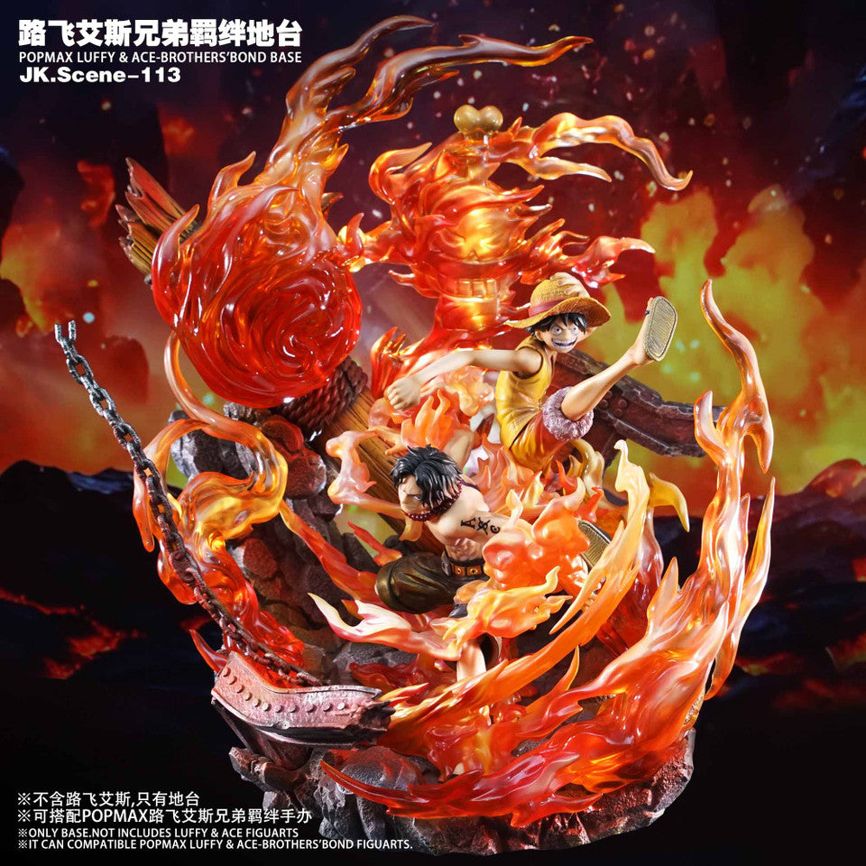 One Piece - Popmax Luffy & Ace-Brothers Bond Base | Resin Statue | by Jacksdo Studio