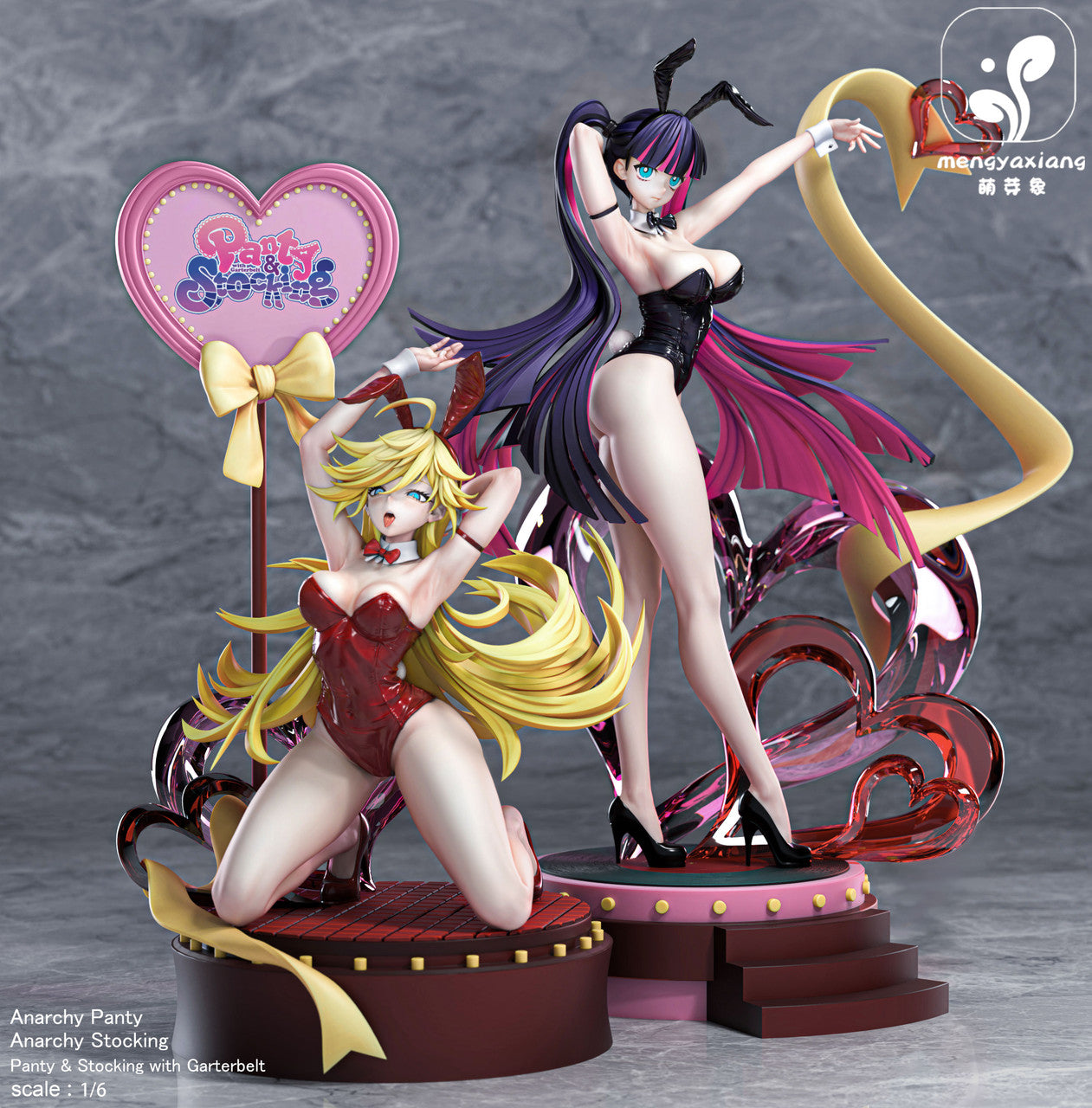 Panty & Stocking with Garterbelt | 1:6 Resin Statue | by MengYaXiang Studio