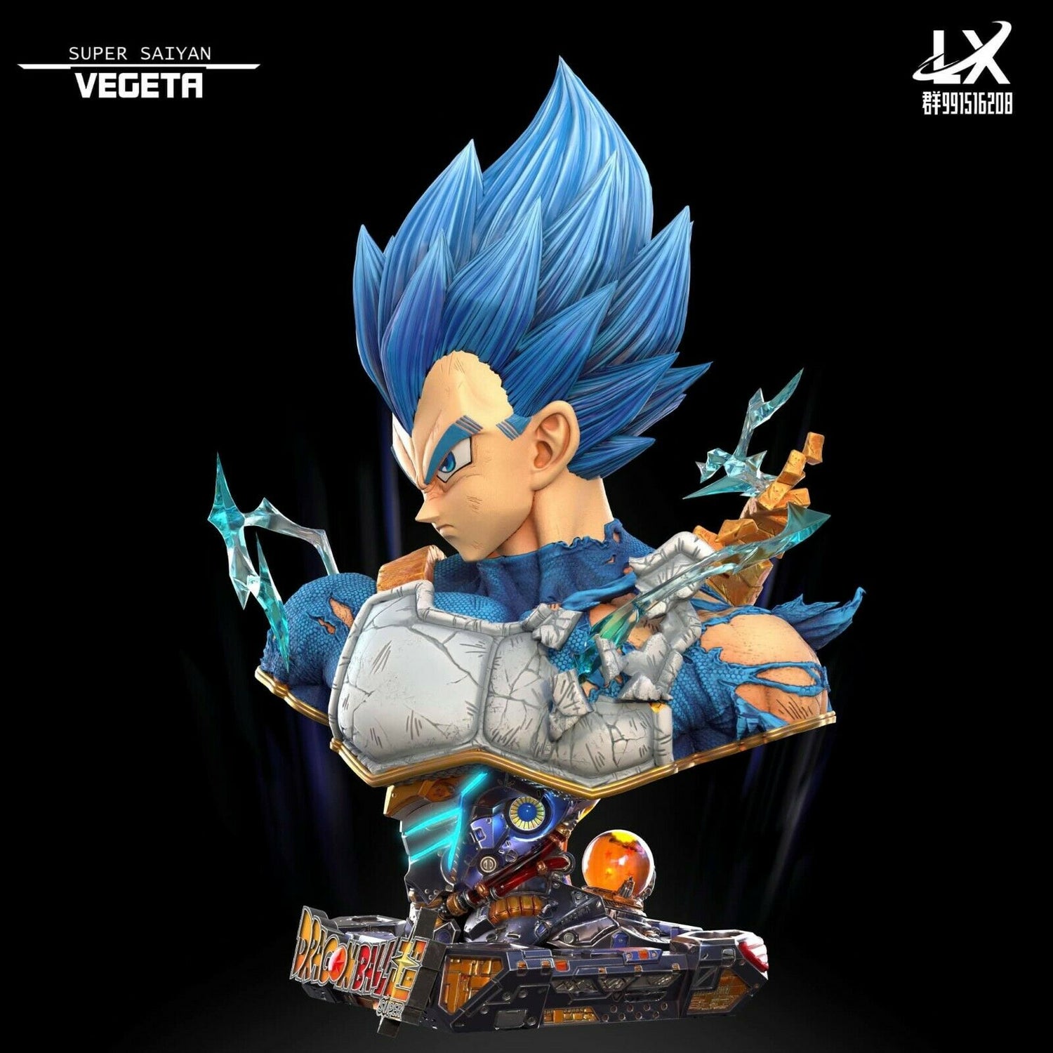 Dragon Ball Z - Vegeta Lifesize | 1:1 Resin Statue | vo LX Studio