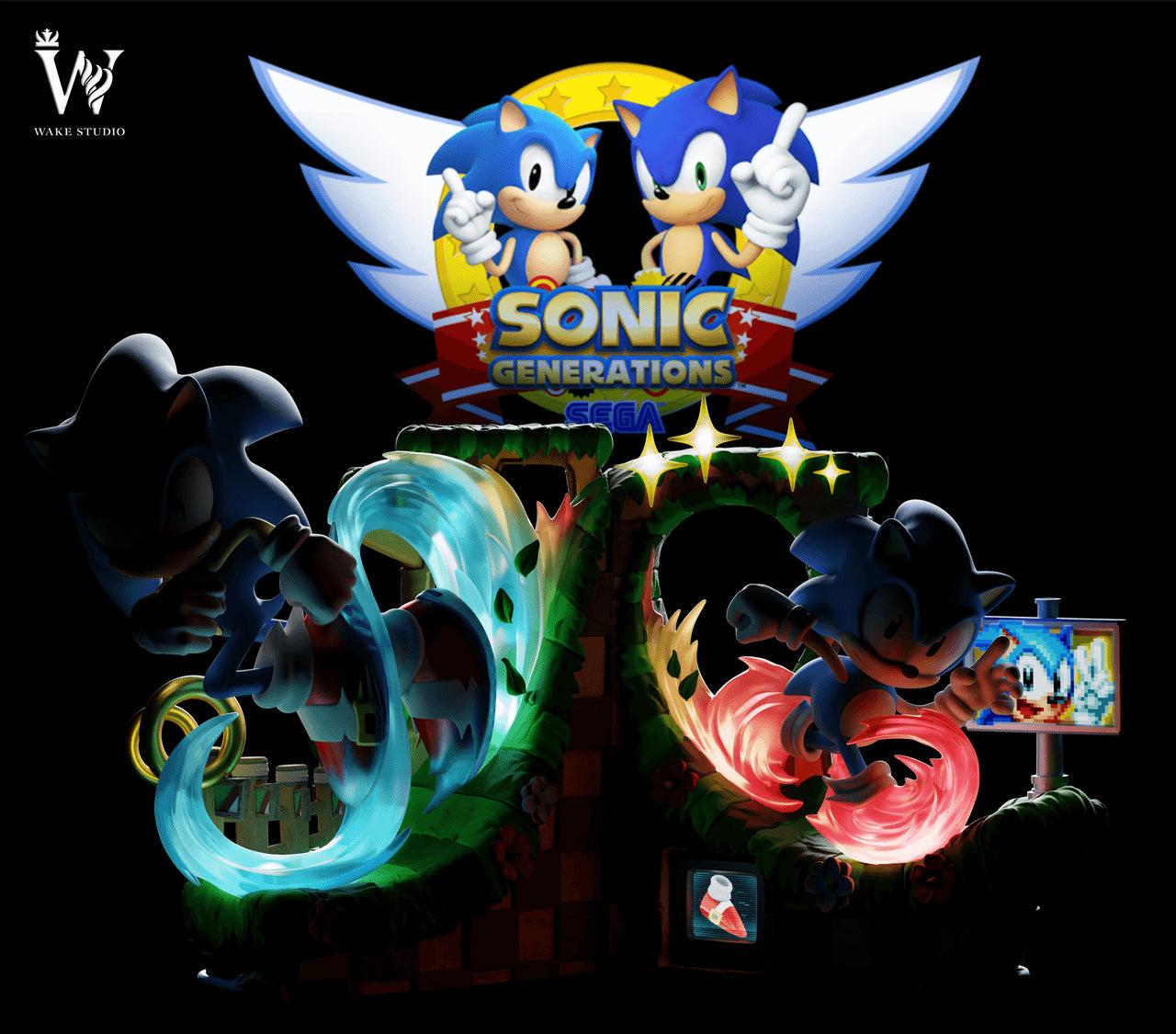 Sonic - Sonic | Resin Statue | by Wake Studio