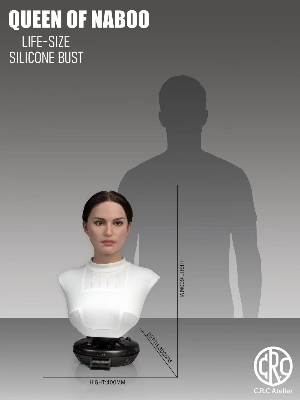 Star Wars - Queen of naboo | 1:1 Resin Statue | by C.R.C Atelier Studio
