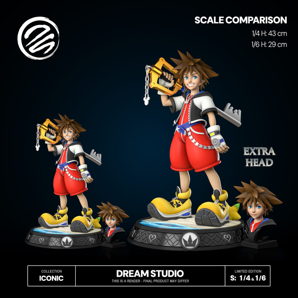 Kingdom Hearts - Sora | 1:6/1:4 Resin Statue | by Dream Studio
