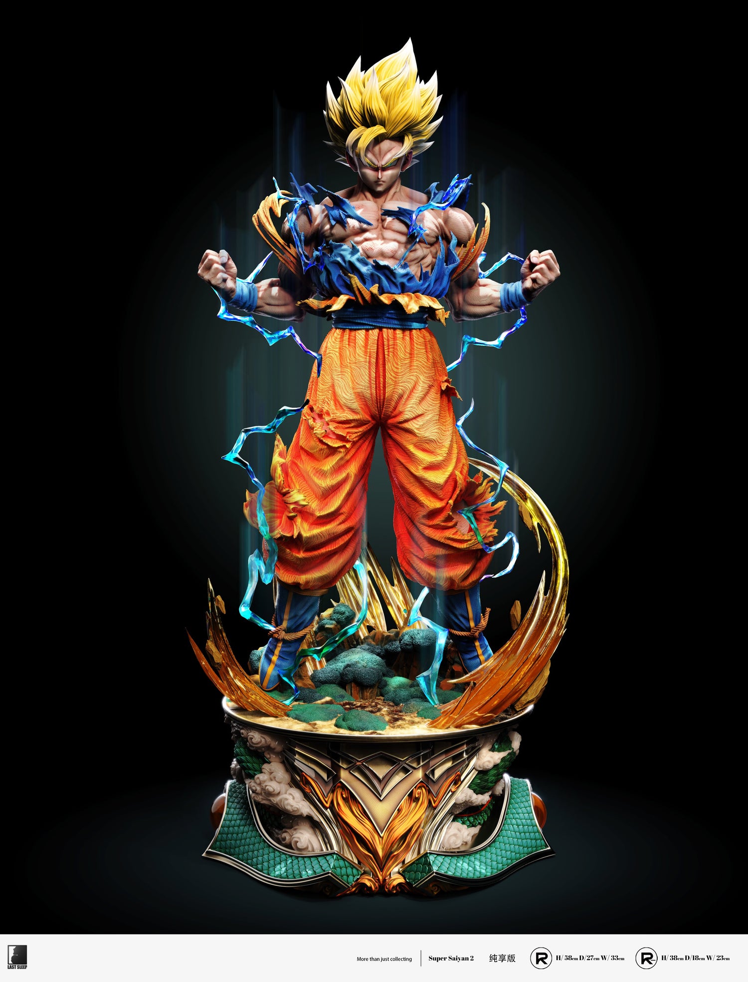 Dragon Ball - Goku Super Saiyan 2 | 1:4 Resin Statue | von Last Sleep Studio