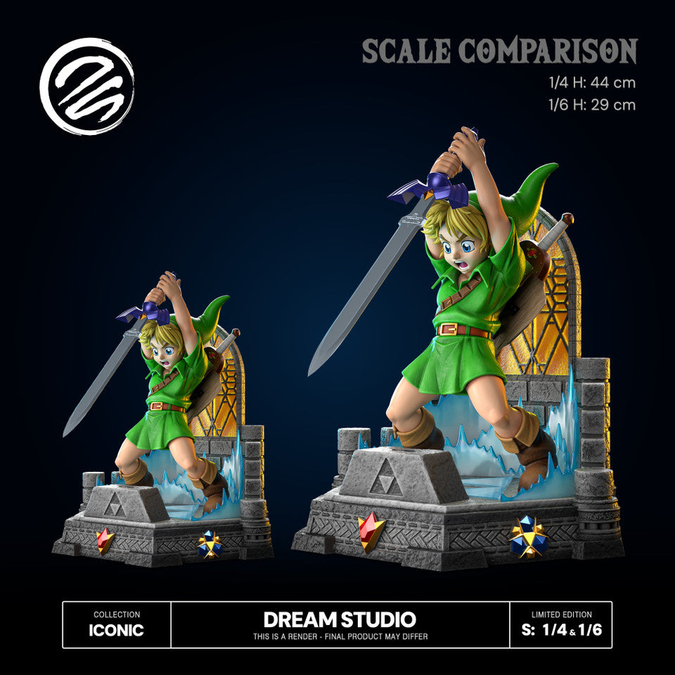The Legend of Zelda - Young Link Sword | 1:6/1:4 Resin Statue | by Dream Studio