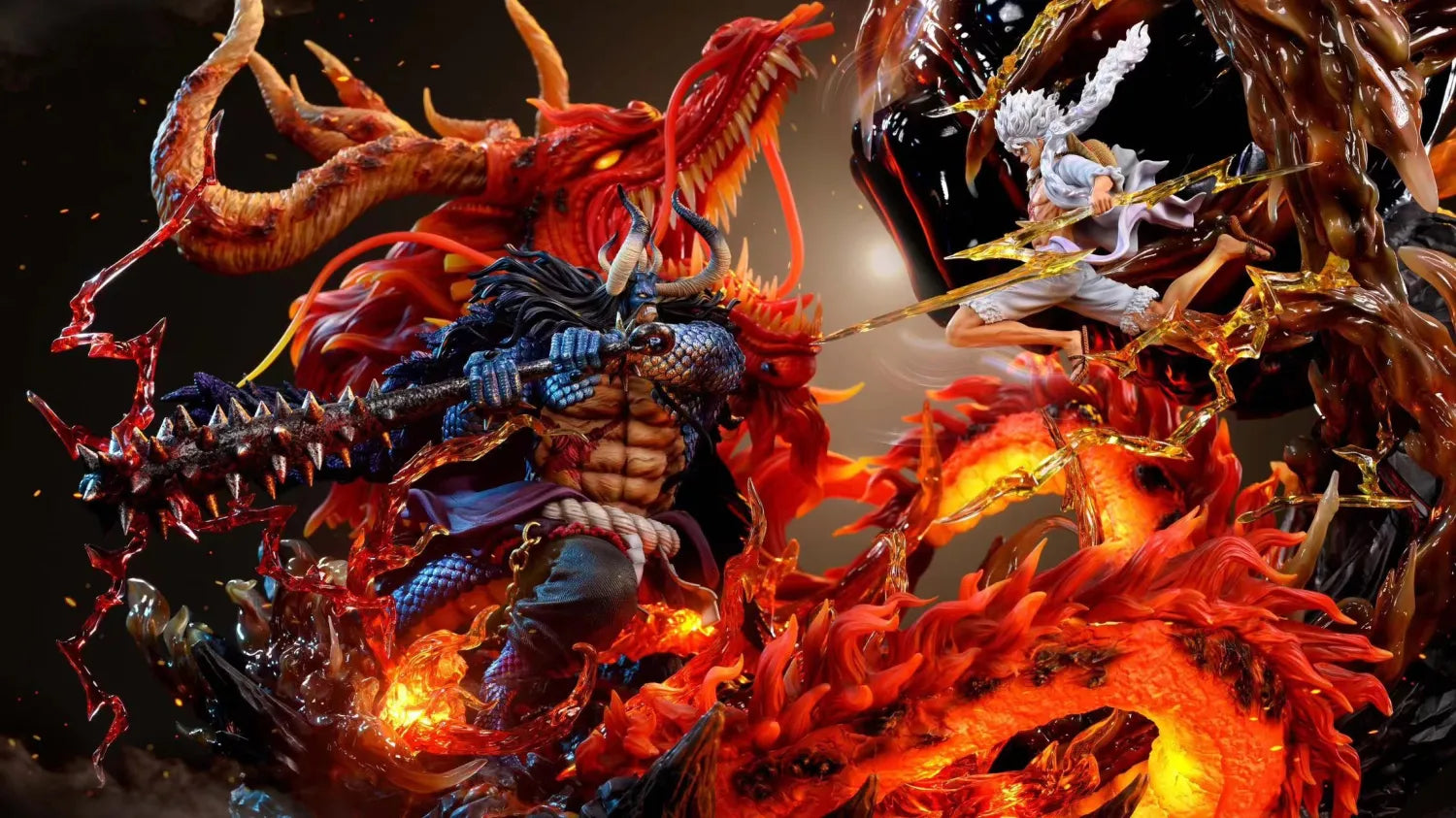 One Piece - Kaido vs. Luffy | 1:6 Resin Statue | by Ventus Studio
