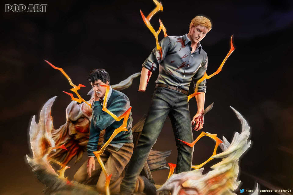 Attack on Titan - Reiner Braun & Bertholdt Hoover | 1:6 Resin Statue | by POP.ART Studio