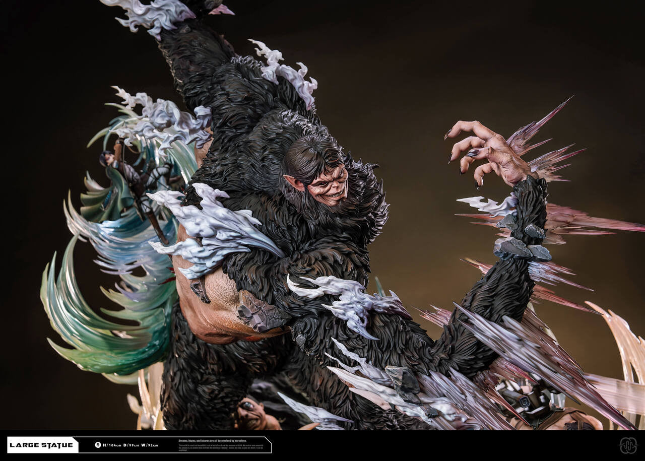 Attack on Titan - Levi vs. Beast 3.0 | Resin Statue | by Hertz Studio