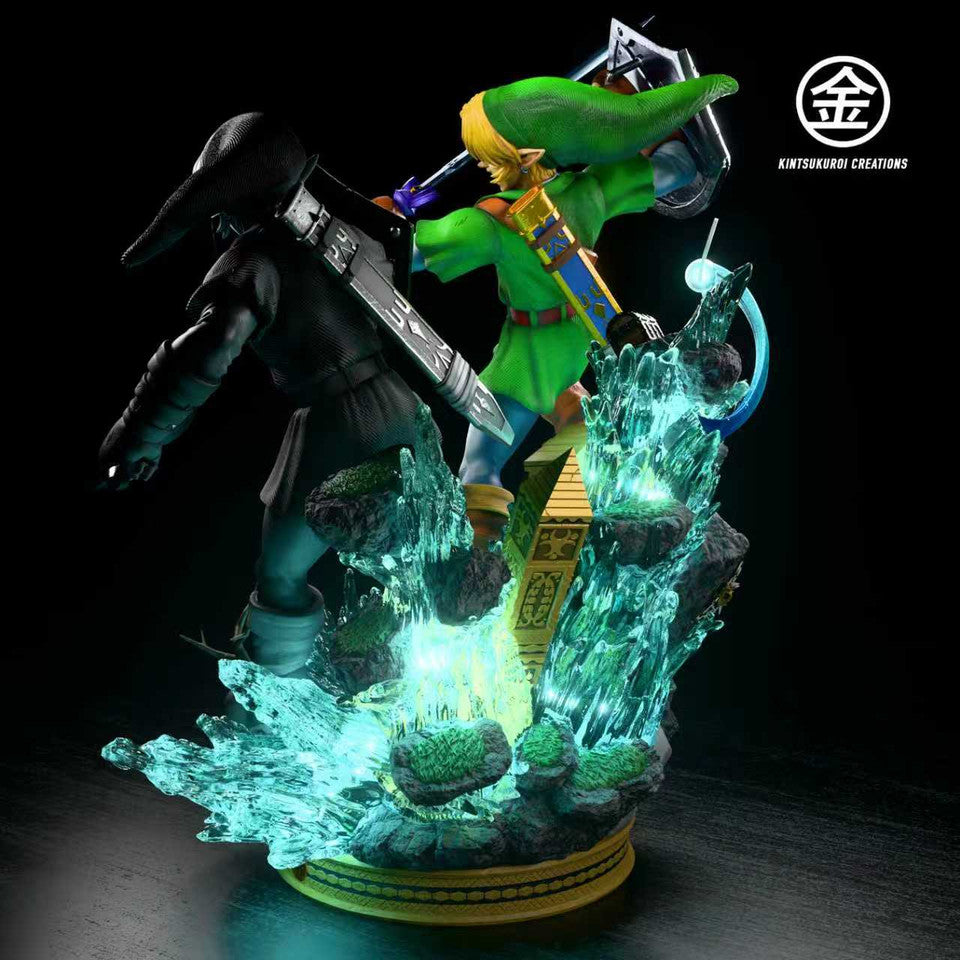 The Legend of Zelda - Link VS Dark Link | 1:6/1:4 Resin Statue | by Kintsukuroi Creations