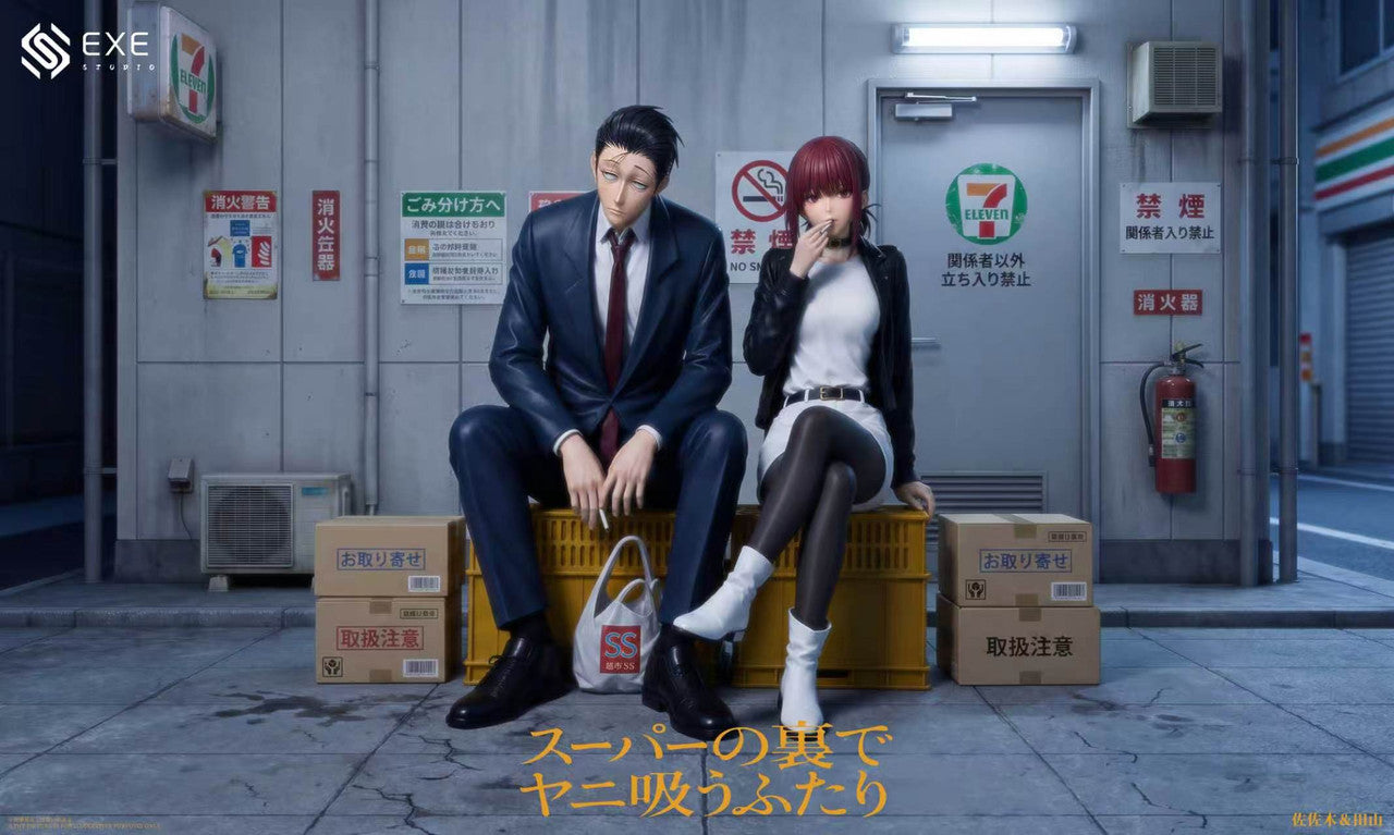 Smoking Behind the Supermarket with You - Sasaki & Tayama | 1:6 Resin Statue | by EXE Studio