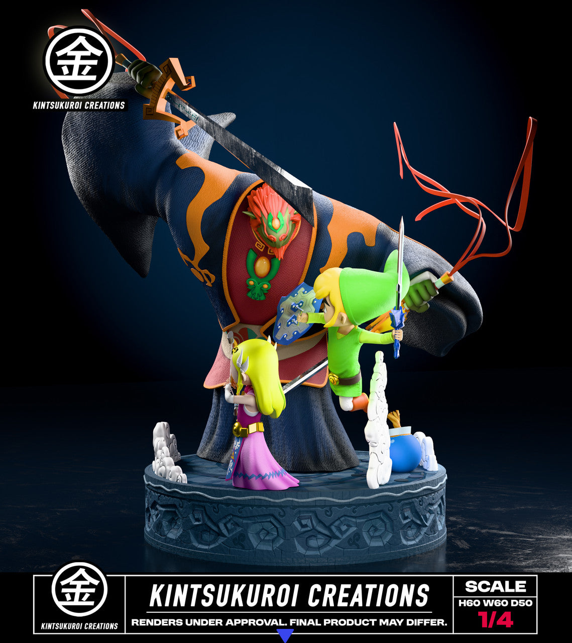 The Legend of Zelda - Wind Waker Final Battle Diorama | 1:6/1:4 Resin Statue | by Kistsukuroi Creations