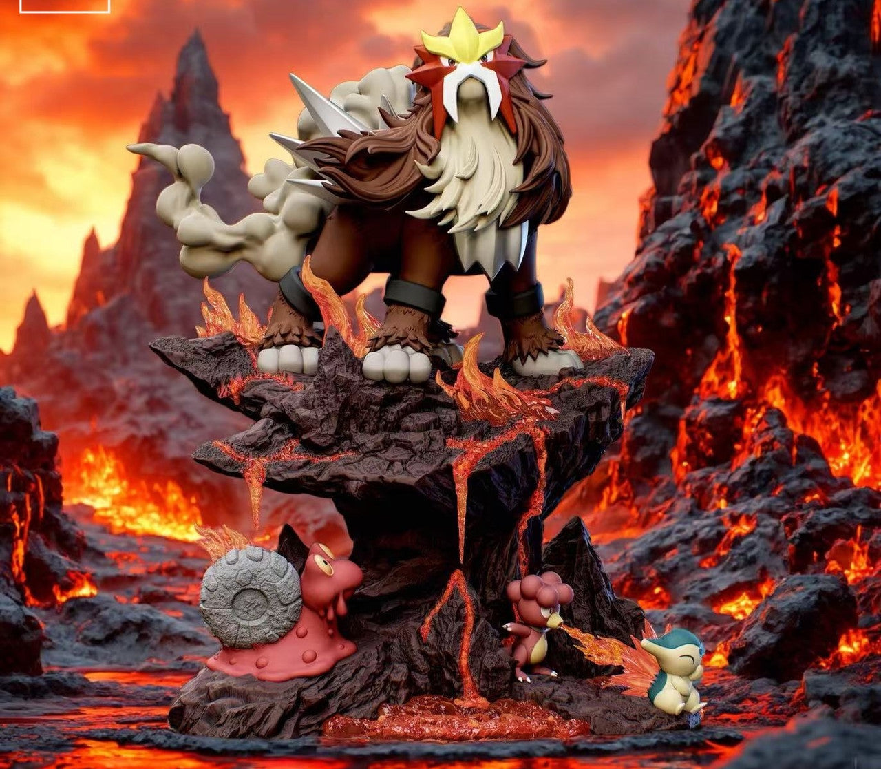 Pokemon - Entei | 1:20 Resin Statue | by Smile Studio