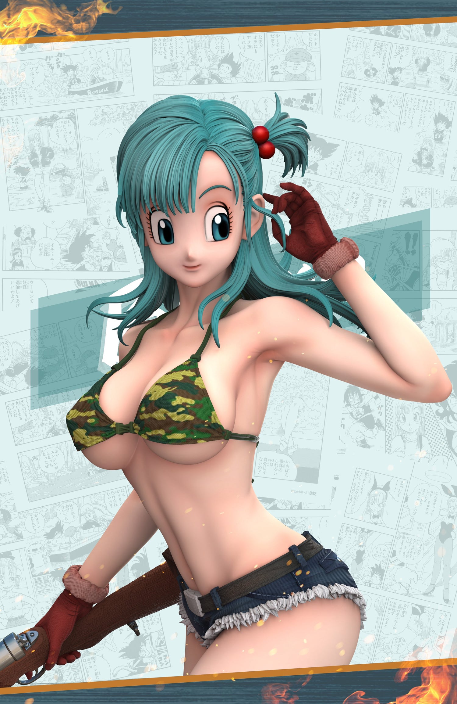 Dragon Ball - Bulma | 1:4 Resin Statue | von Hunter Fan Studio
