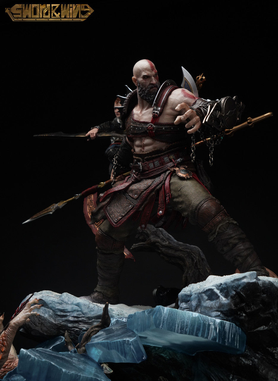 God of War - Atreus & Kratos | 1:4 Resin Statue | von Sword & Wing Studio