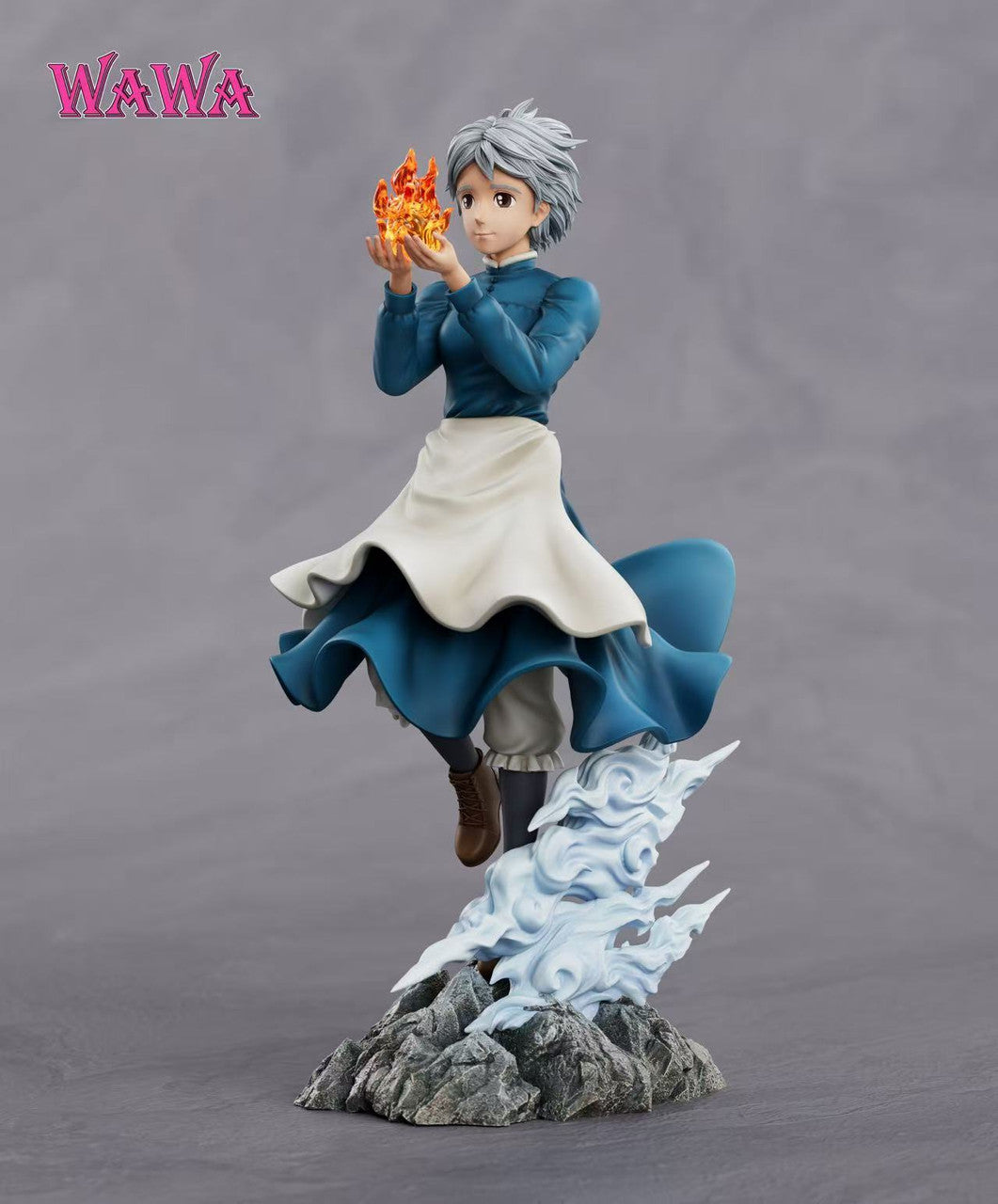 Howl's Moving Castle - Sophie & Calcifer | Resin Statue | by WAWA