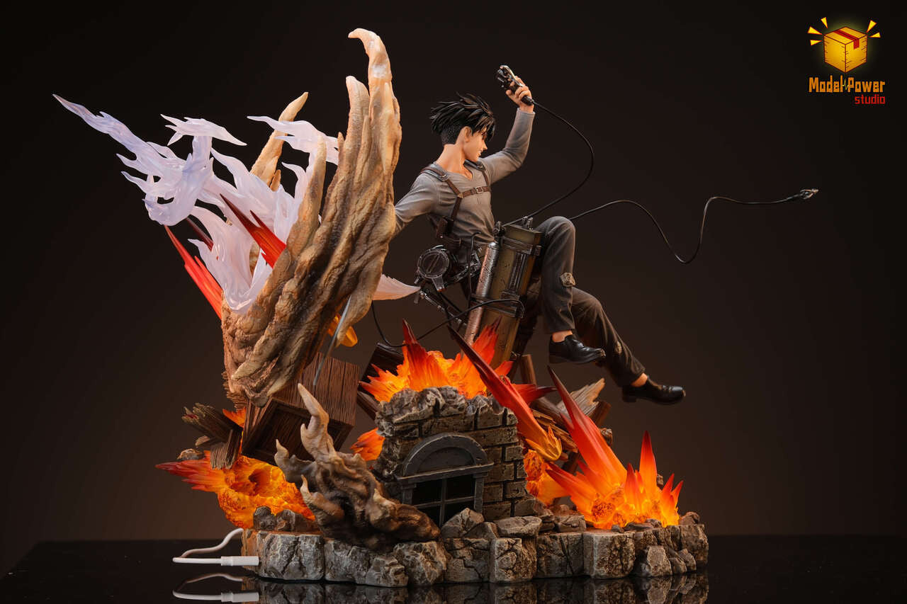 Attack on Titan - Levi Ackerman Urban Warfare | Resin Statue | by Model Power Studio