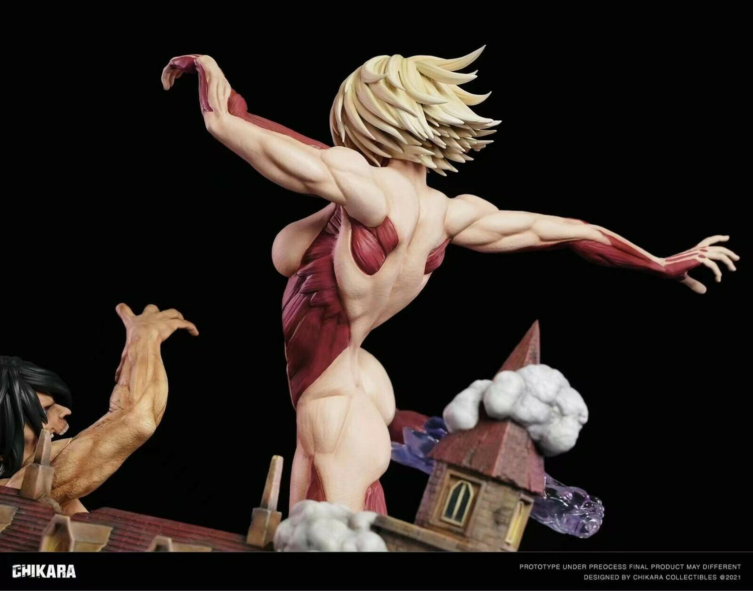 Attack on Titan - Female Titan vs. Eren | Resin Statue | von Chikara Studio