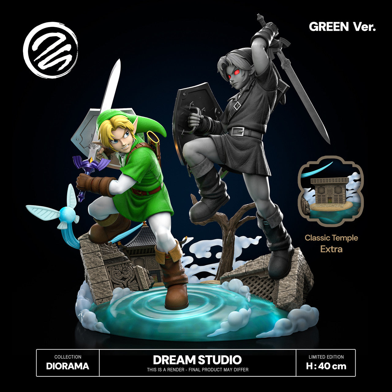 The Legend of Zelda - Link Vs Dark Link | 1:6/1:4 Resin Statue | by Dream Studio