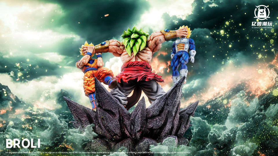 Dragon Ball - Broly VS Goku & Vegeta | Resin Statue | by Yishou Studio