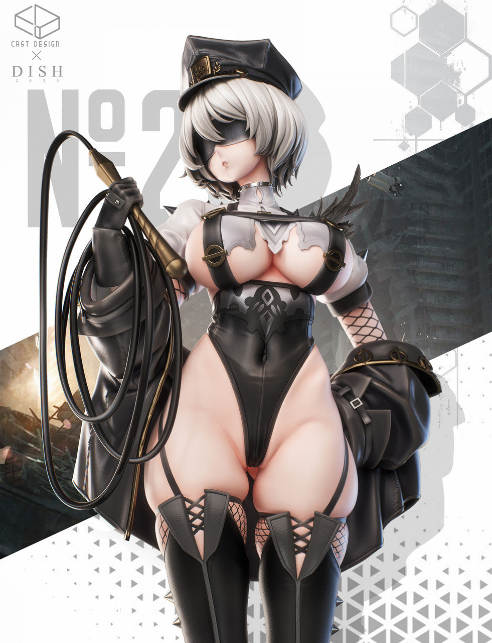 NieR:Automata - Instructor 2B | 1:4 Resin Statue | by Cast Design X Dish Studio